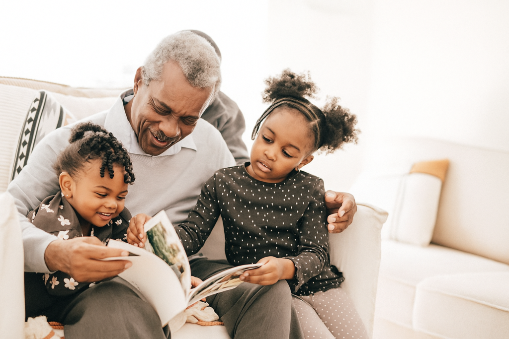 Grandfather-Reading-Together